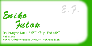 eniko fulop business card